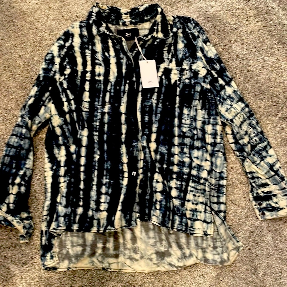 3x1 denim Drew Oversized button down shirt